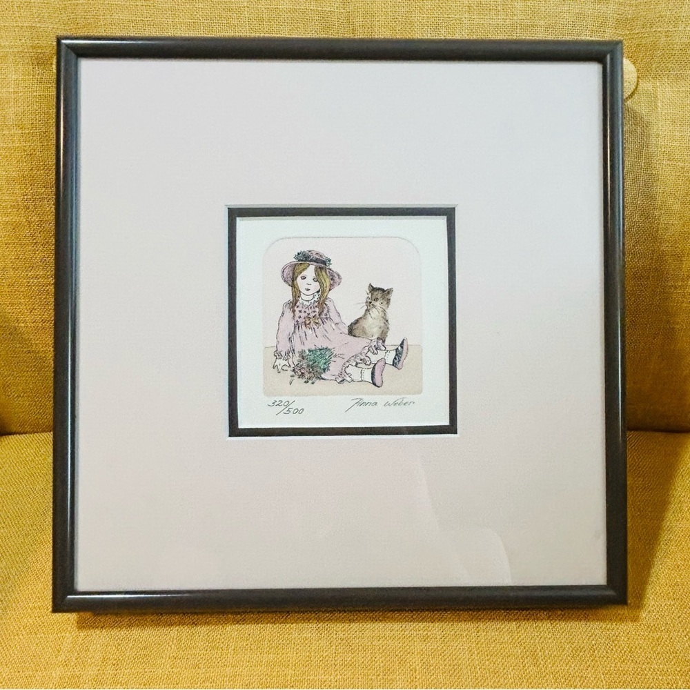 Samantha by Anna Weber signed print 320/500 framed